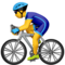 Person Biking emoji on Apple